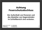 Hinweisschild fr Feuer-/Rauchschutztr narwa GmbH